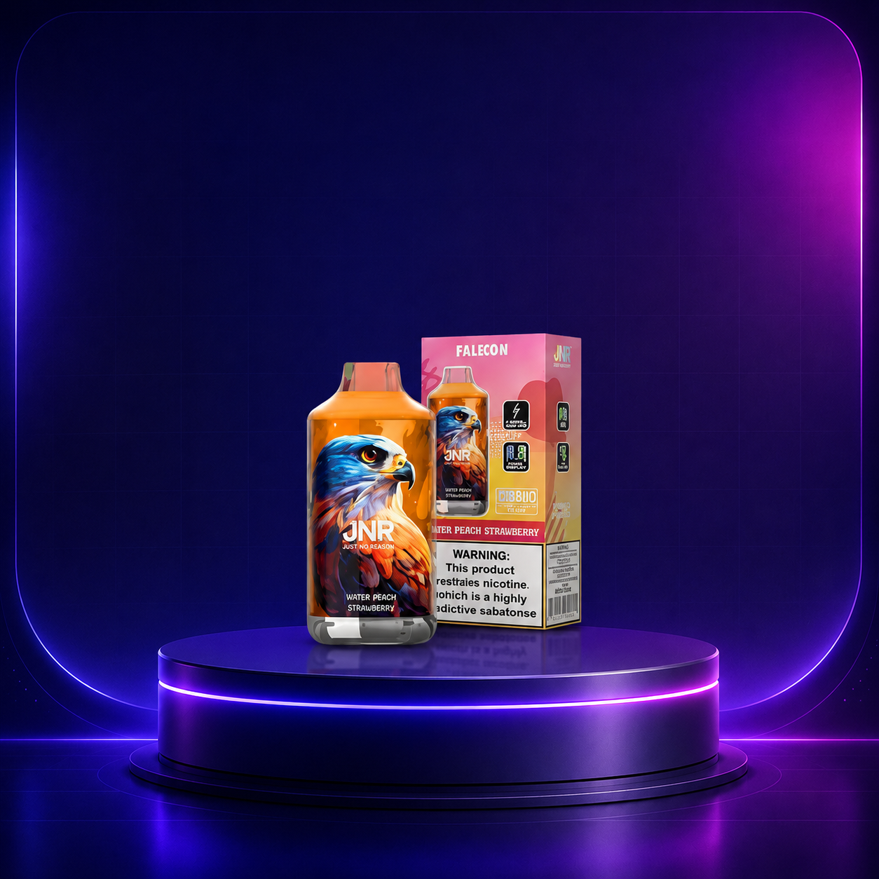 JNR Falcon 16K Einweg-Vape, Sorte Hubba Bubba Strawberry